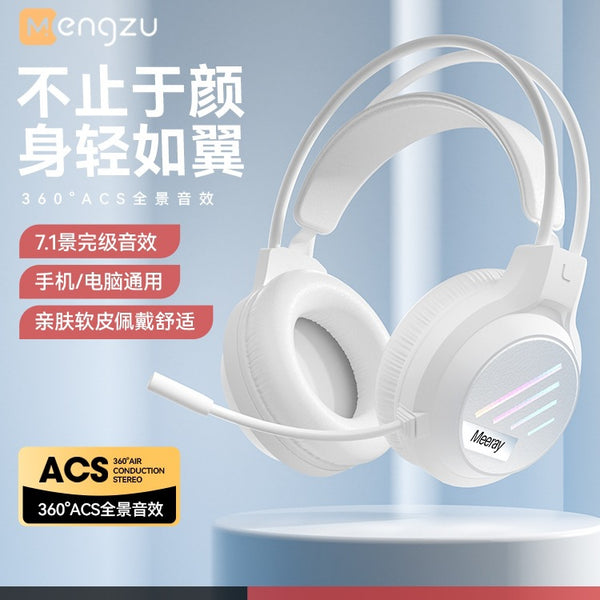 M1 computer headset headset wired e-sports game headset usb desktop notebook with microphone female