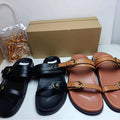 Za2024summer new one-piece back hollow women's shoes black buckle breathable round toe fashion flats sandals