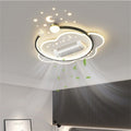 new bedroom light with fan, bladeless fan, voice control, master bedroom ceiling integrated, silent living room fan light