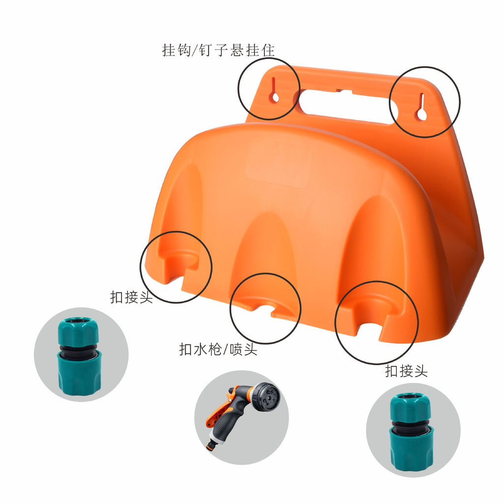 Plastic wall-mounted hose storage rack set irrigation tools garden garden watering flower  gardening water pipe rack