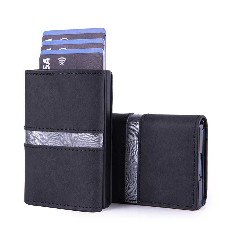 Card bag Cross-border explosion Multifunctional card box Men's wallet RFID multi-card position Anti-degaussing aluminum alloy card sleeve
