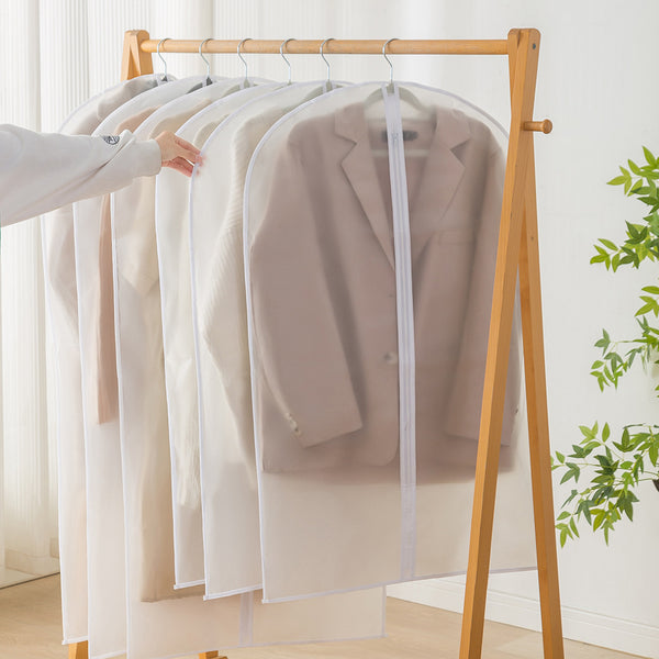 Transparent clothes dust bag suit coat hanging bag waterproof wardrobe down jacket bag household washable dust cover