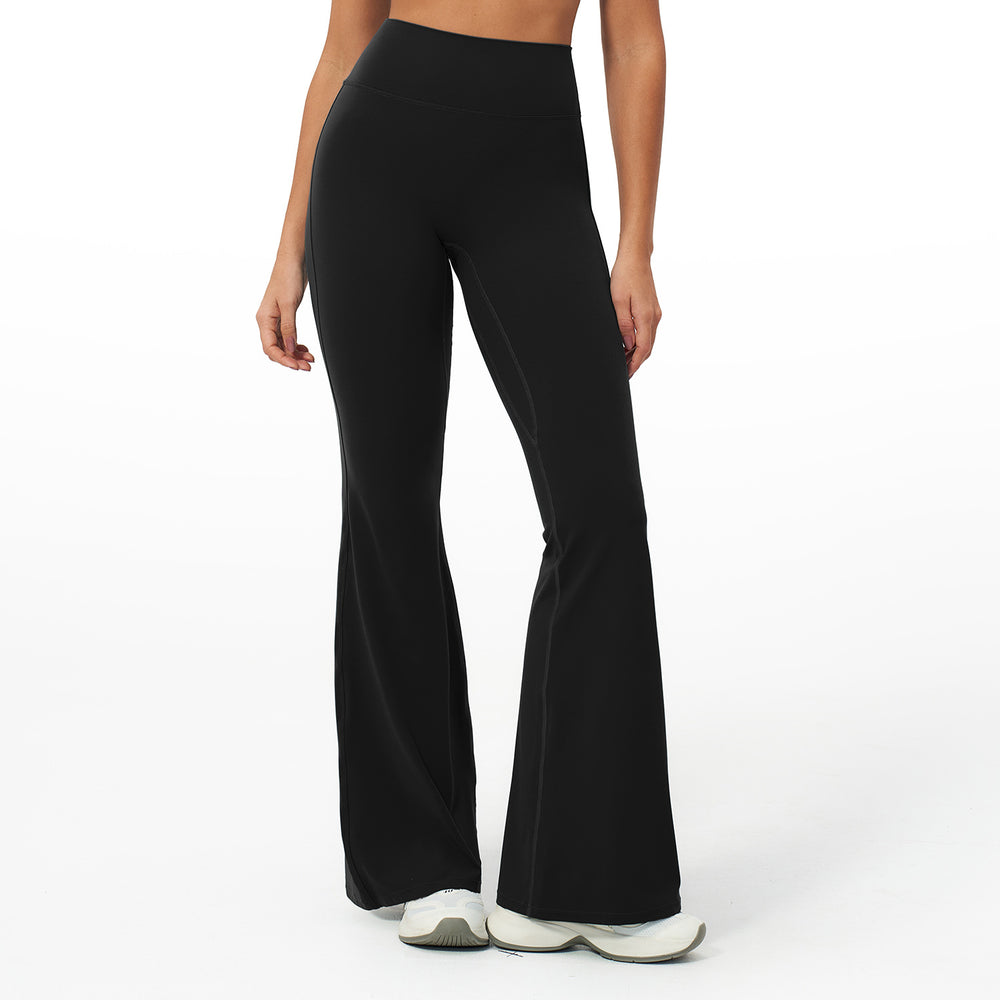 Seventy billion european and american style women's high-waisted, tight-fitting, wide-leg, slimming flare leggings for sports, running, and fitness - model 2551