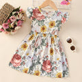 New arrival small and medium children flying sleeve dresskidsdressgirl princess dress