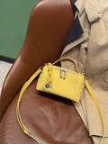 Women's fashionable and high-quality handbag - 2026 new retro minimalist boston shoulder & crossbody bag - small square bag