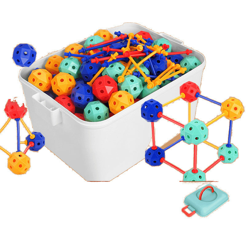 Variety of beads three-dimensional geometric mosaic building block baby toys boys and girls birthday 3-6 years old toys educational parent-child 6