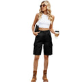 Wishfashion cross-border women's clothing  independent station new arrivalstylish washed workwear half length pants casualshorts trendy