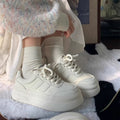Thick solewhite shoes women's easiest for matchspring & fallplatform shoes2026summer breathable new arrivalpopularbest sellingcasual sports shoes