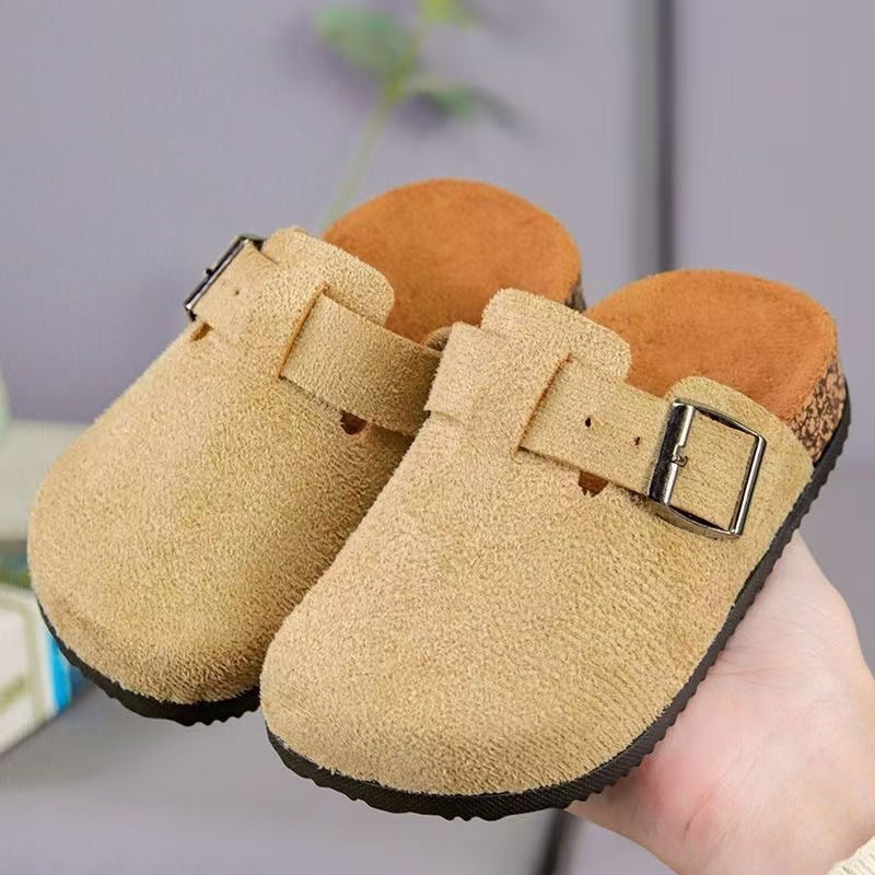 Kids' birkenstock-style sandals: korean fashion, thick-soled, open-toe, retro-style slippers for boys and girls