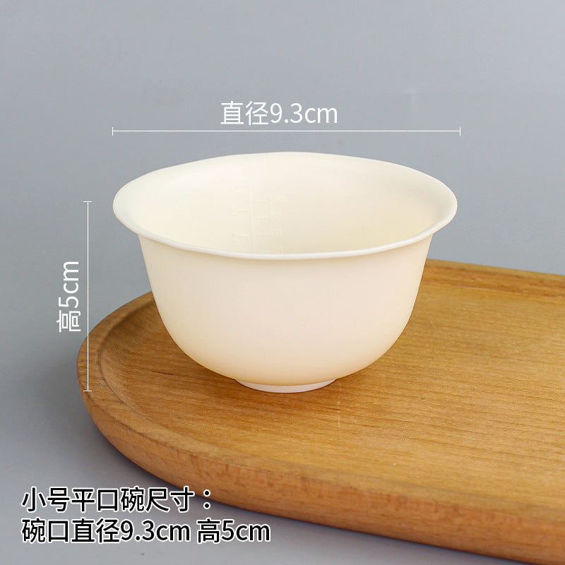 Beauty bowl spa mask mixing tool plastic mask bowl wholesale set - flat rim bowl