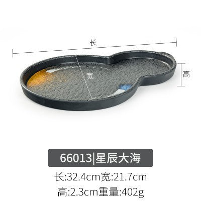 Melamine plate japanese plastic barbecue plate imitation porcelain round flat plate barbecue plate restaurant hot pot tableware dish plate commercial