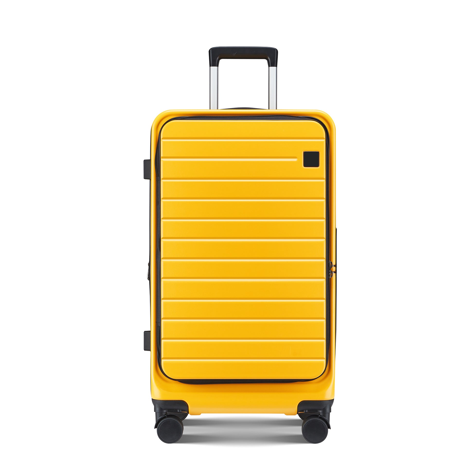 New portable front opening trolley case three-piece universal wheel password 30 inch square fat man suitcase travel bag