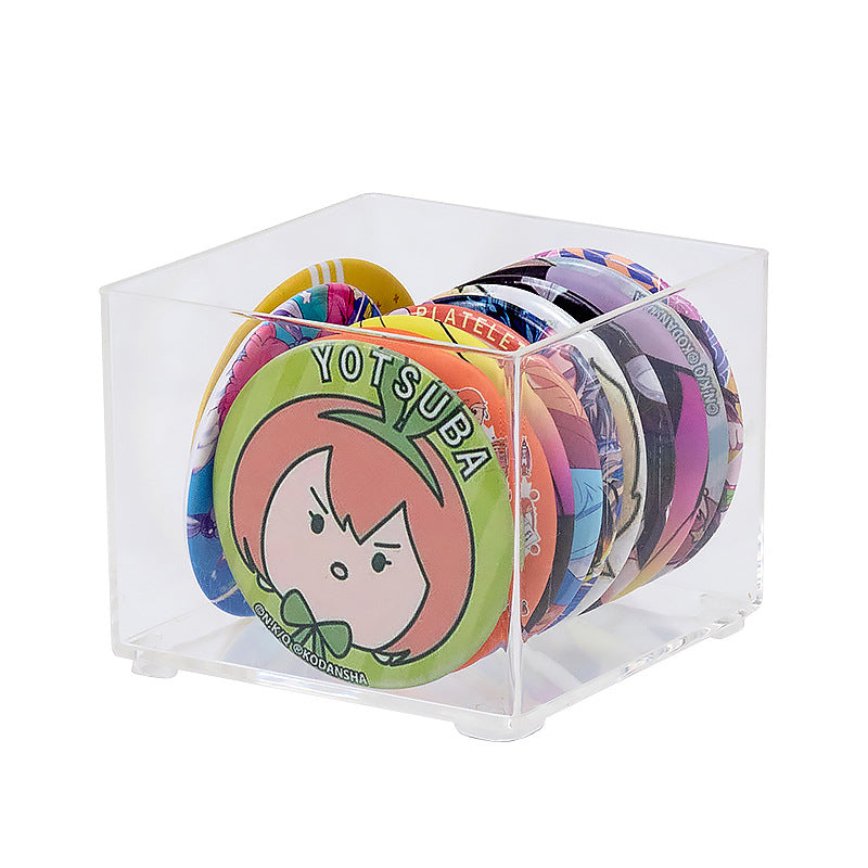 Desktop figure transparent storage box Multifunctional badge bar storage box Plastic peripheral drawer storage box