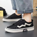 Men's canvas shoes 2025 new winter anti-slip athletic sneakers summer breathable red versatile casual men's shoes