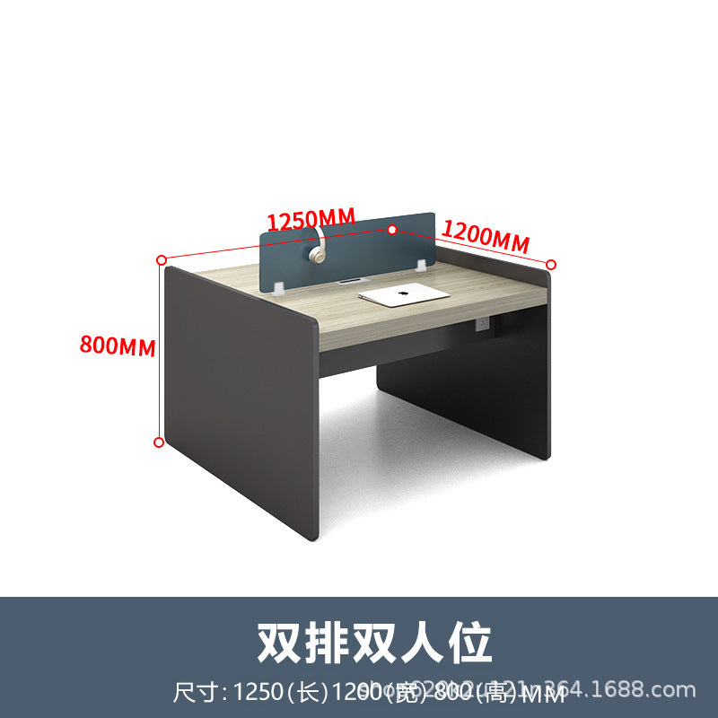 Staff screen desk casual modern office workstation table and chair combination face-to-face multi-person staff booth