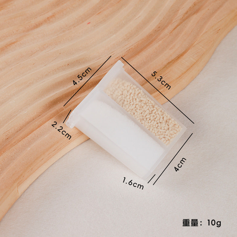Divided spice jar plastic portable travel spice organizer mini double compartment kitchen spice box cross-border hot seller