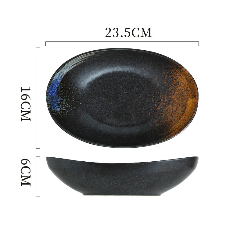 Japanese-style creative ingot bowl - premium retro dessert bowl for home, small dishes, fruit salad, restaurants, and hotels