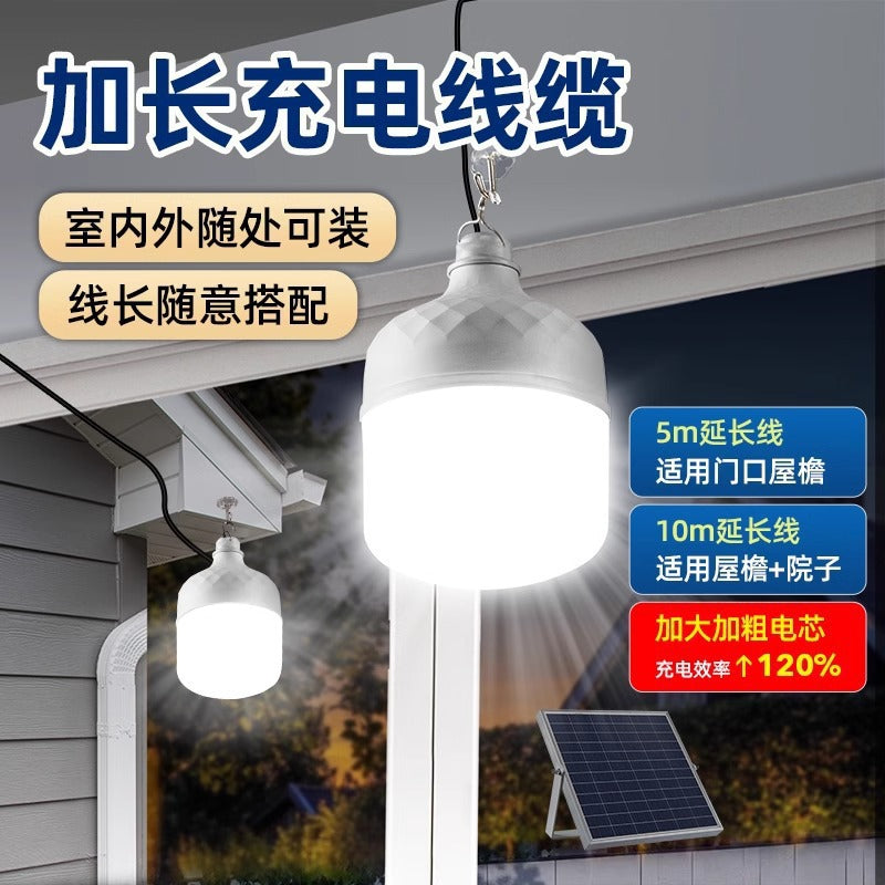 Solar powered outdoor garden lights - ultra-bright, waterproof, rechargeable, split design with dual sensor