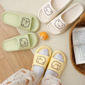 Eva home slippers for men and women, outdoor wear, indoor "stomping on clouds" comfort, cartoon cute, non-slip, odor-resistant, couple's soft sole flip-flops