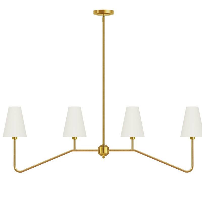 Cross-border special American chandelier 4 lights kitchen island lighting device classic chandelier suitable for bar table