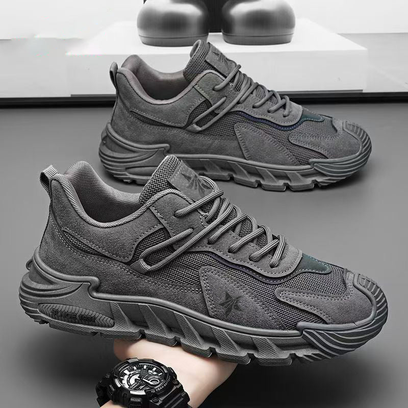 Workwear men's shoes 2026new arrivalspring outdoor work site work labor protection sneakers non-slipabrasion resistant breathable trendy shoes
