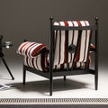 Red wu chair single sofa chair down detachable washable retrob&b designer living room lazy casual chair
