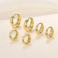 Silver arc stud earrings - unique korean style, high-end, trendy, minimalist metal earrings for women