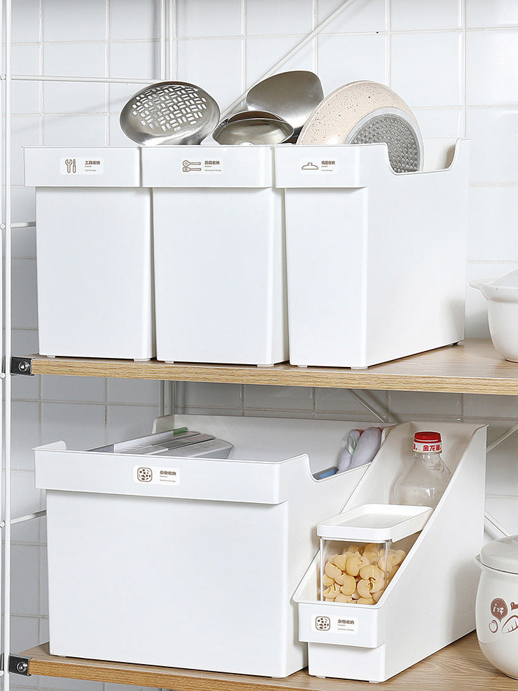 Cabinet storage box with pulley kitchen, sink rack, seasoning rack, storage rack