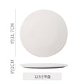 Western-style flat plate, hotel restaurant ceramic display plate, steak plate, creative light luxury high-end western-style plate, dessert plate