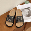 Thick solebear slippers women's summer 2024new arrivaloutwearnon-slipdeodorizing filterindoor homecute sandals