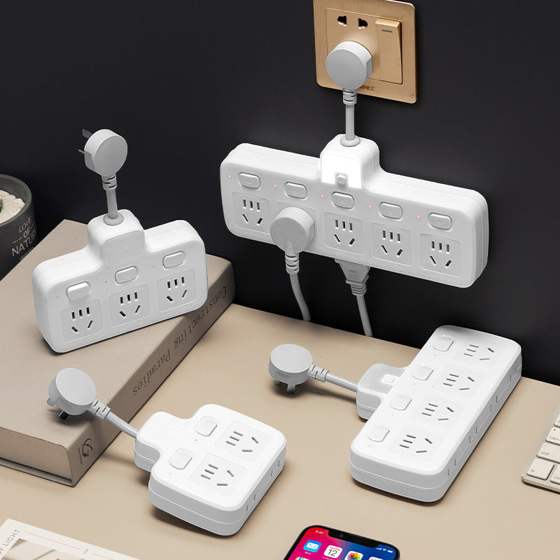 Socket converter panel multi-hole plug strip multi-slot plug plate with cable multi-function one-to-multi-plug usb
