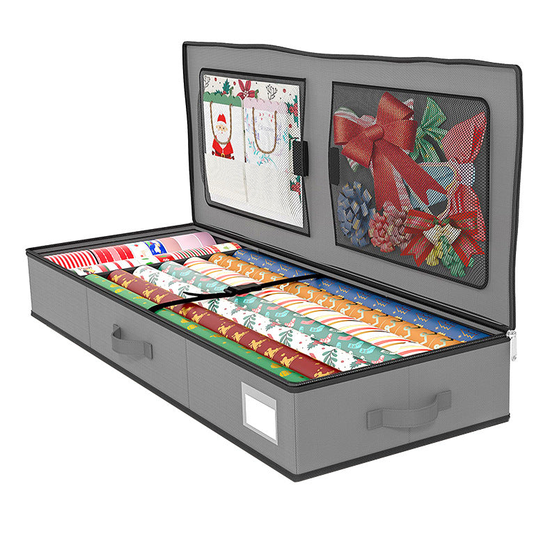 European and American Christmas gift packaging storage bag clothing quilt finishing storage box ribbon and bow gift box