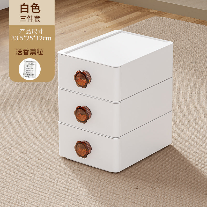 Order aromatherapy underwear storage box, underwear, underwear, socks finishing box, close-fitting clothing grid three-in-one storage artifact