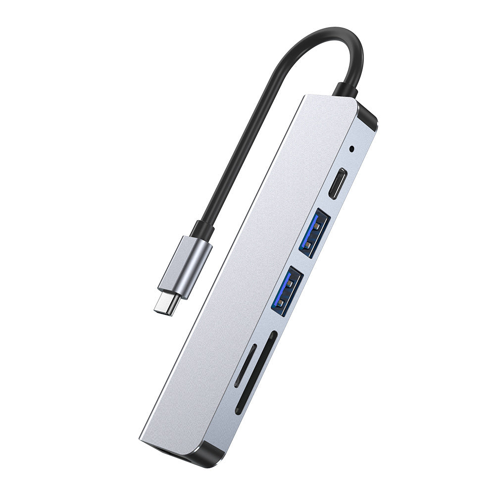 Usbhub docking station is suitable for macbook apple notebook six-in-one docking station type-c