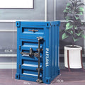 Container industrial style bedside small cabinet iron bedside table creative office side cabinet storage cabinet bedroom storage cabinet