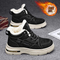 Men's winter cotton boots: new fleece-lined, extra thick, warm, non-slip, cold-proof, wear-resistant snow boots for outdoor hiking