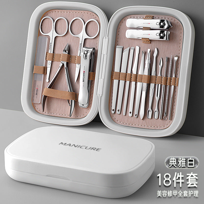 Stainless steel cuticle nipper pedicure kit beauty manicure nail care full set nail clippers wholesale set tool kit