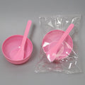 Beauty mask tool set - 2 piece individually packaged spa mask bowl and spatula set - mask spatula & plastic bowl