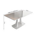 Customizable italian minimalist rectangular extendable dining table - light luxury, high-end, perfect for small apartments and living rooms