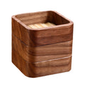 High-end walnut floss storage box multi-layer cotton swab box for home toothpick cotton swab box dust-proof creative solid wood box