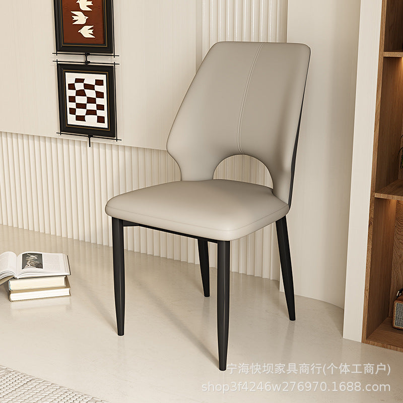 Modern home backrest chair casual minimalist stool nordic light luxury dining chair restaurant hotel dining chair thickened dining table chair