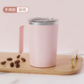 Coffee stirring cup - hands-free magnetic automatic coffee mixer - portable electric milk frother - stainless steel mug