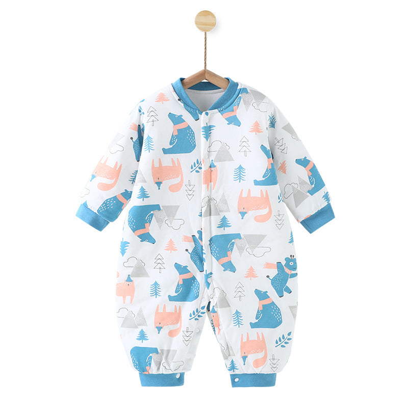 Baby clothes autumn and winter quilted warm cotton clothes newborn rompers pure cotton onesies baby thickened stylish winter outfits