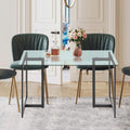 Dining tables modern casual table living room 4 people 6 people rectangular export tempered glass dining table
