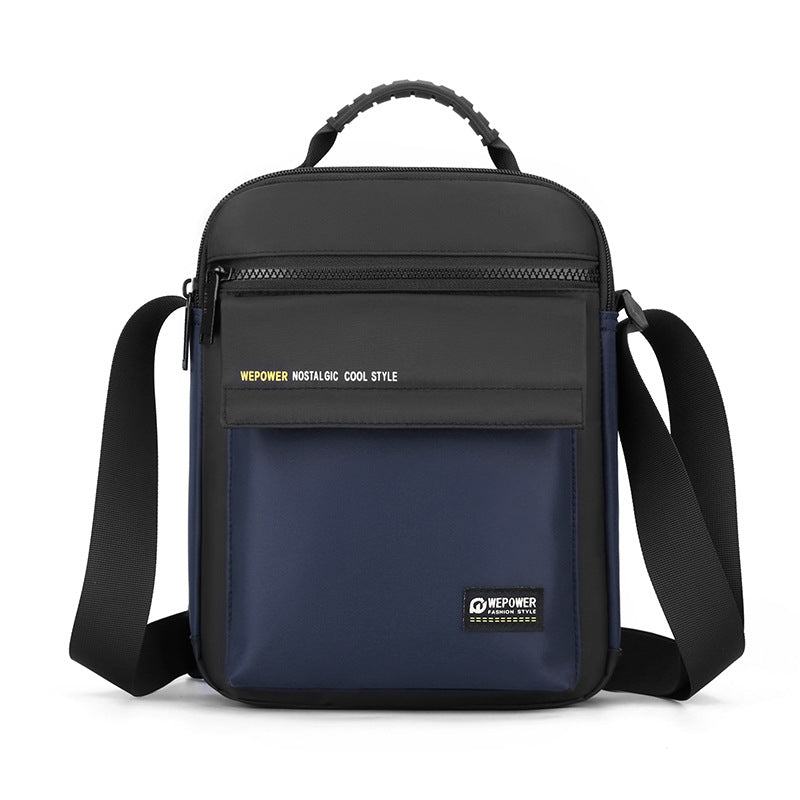 WEPOWER New Men's Casual Simple Shoulder Bag Portable Large Capacity Storage Messenger Bag Business Handbag