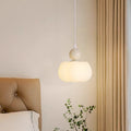 Pumpkin internet celebrity cream style chandelier bedroom bedside warm atmosphere cotton kids room living room tv background wall lamp