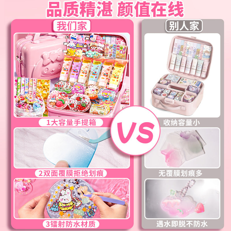 Diy guka suit kids stickers for girls cartoon accessories toys educational princess stickers gift play house