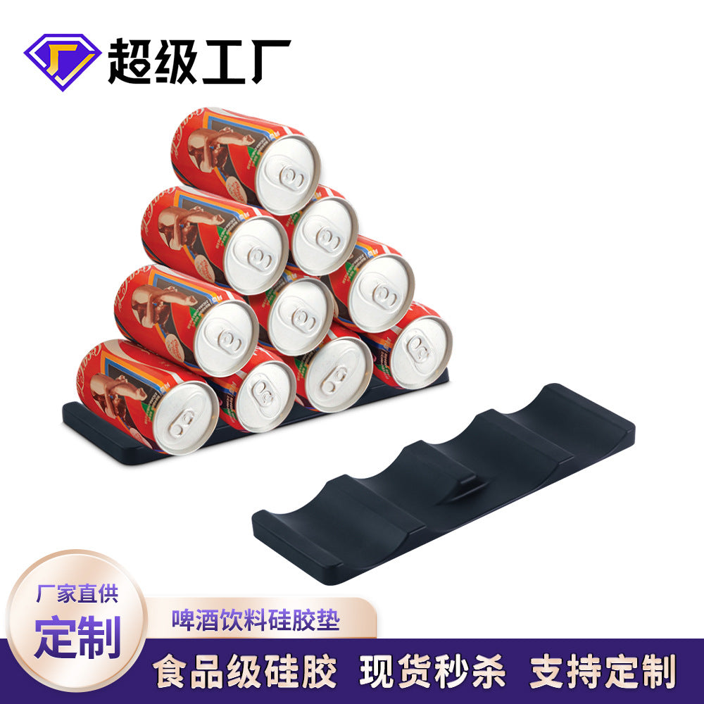 Factory direct sales beer silicone pad silicone creative pad beer pad cola pad beverage pad bottle pad non-slip can be wholesale