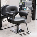 [black backrest] + stainless steel black plate model: factory direct sales + new thickened frame