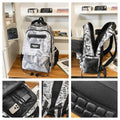 Men's backpack - large capacity college & high school student backpack - trendy brand fashion couple backpack